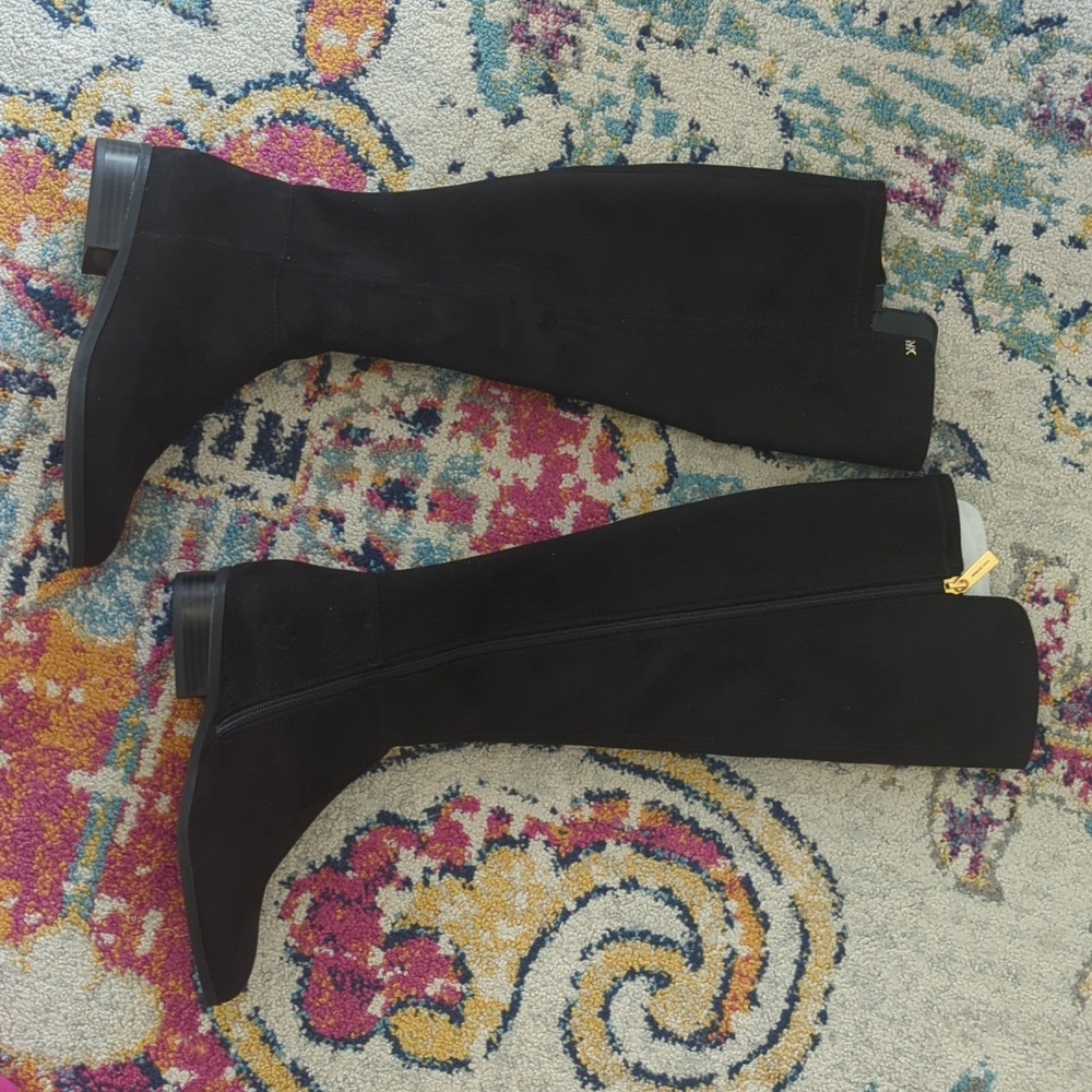 NEW Michael Kors Over The Knee Elegant Black Suede Boots NWOB Size 5.5 Women